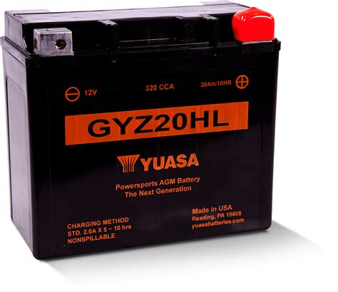GYZ20HL - Yuasa Battery, Inc.