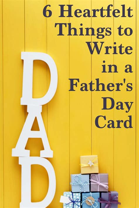 Things to say in a father's day card. Stumped about what to write in your husband's Father's Day card? Here are 6 heartfelt … | Diy ...