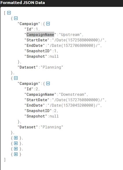 Javascript Read Data From Json With Multiple Json Objects In Order To Be Displayed Stack