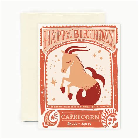 Capricorn Birthday Capricorn Birthday Zodiac Birthdays Birthday Cards