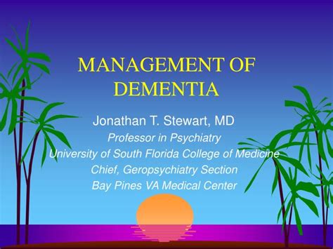 Ppt Management Of Dementia Powerpoint Presentation Free Download