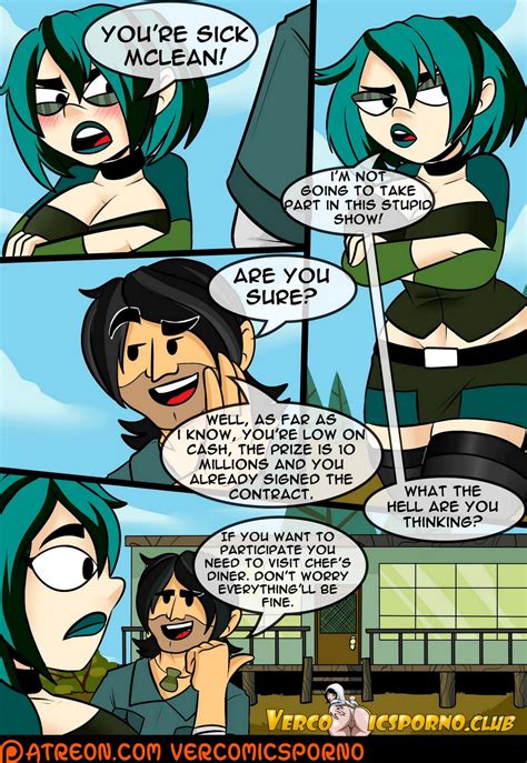 Rule 34 Chris Mclean Comic Comic Page Dialogue Goth Girl Gwen Tdi Imminent Sex Total Drama