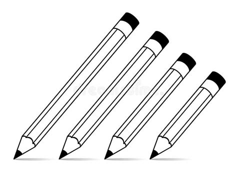 Vector School Pencils Stock Vector Illustration Of Shadow 44738490
