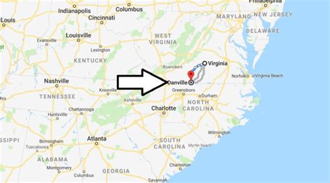 Where Is Danville Virginia What County Is Danville Danville Map