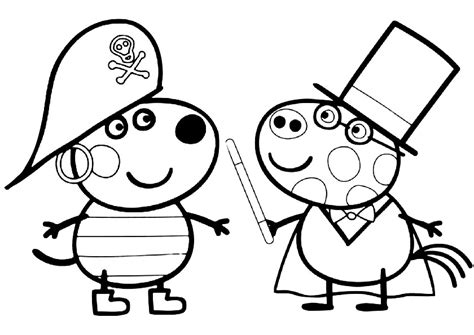 90 images for children's creativity. Peppa Pig Friends Danny Dog Pirate And Pedro Pony Magician ...