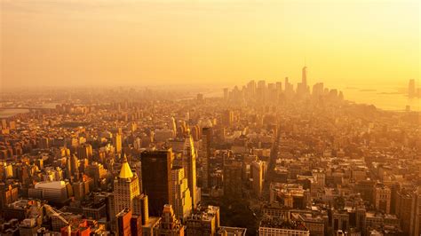 New York Cityscape During Sunrise 4k Hd New York Wallpapers Hd