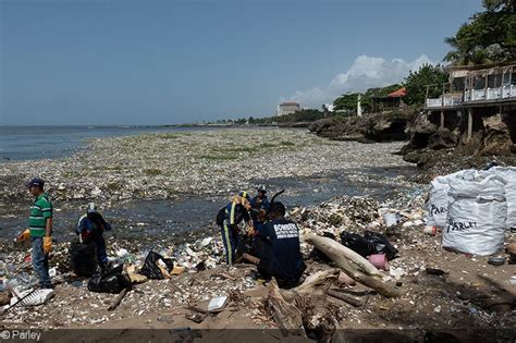 video watch a wave of garbage off the dominican republic