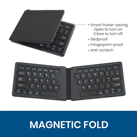 Periboard 805e Foldable Bluetooth 51 Rechargeable Ergonomic Keyboard