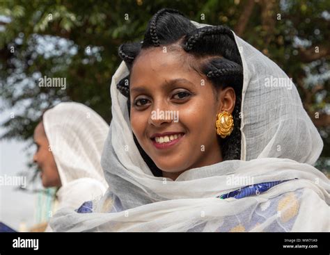 Eritrean Woman With Traditionbal Hairstyle Central Region Asmara