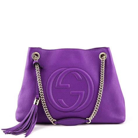 Gucci Purple Soho Chain Shoulder Bag Love That Bag Preowned