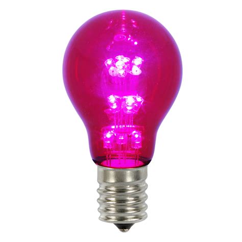 Vickerman A19 Led Purple Transparent Replacement Bulb E26 Nickel Base