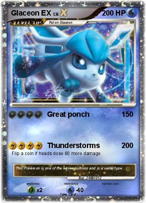 Pokémon Glaceon EX 25 25 - Great ponch - My Pokemon Card