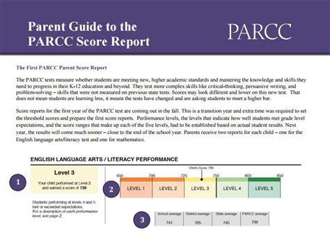 Pdf Parent Guide To The Parcc Score Report Capital Gazette
