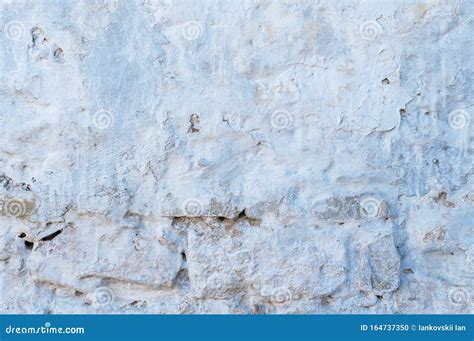 Blue Plastered Repeatedly Brick Wall Texture Whitewash Brick Wall
