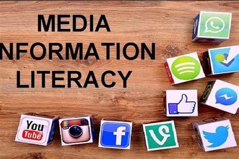Media And Information Literacy Department Of Library And Information Science