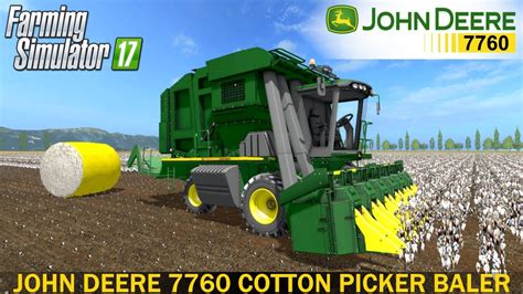 Farming Simulator John Deere Cotton Picker Baler Youtube