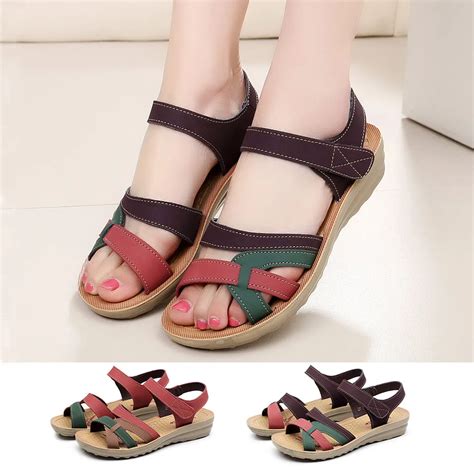 Muqgew Summer Sandals Women 2019 Ladies Leather Plus Size Footwear