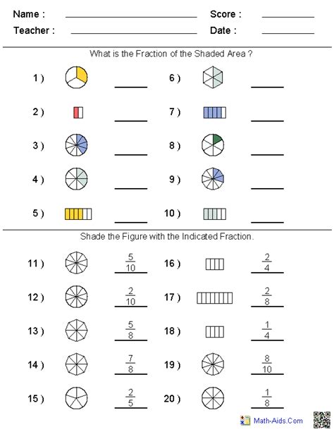 10 Best Images Of High School Math Worksheets Printable Fractions 8th