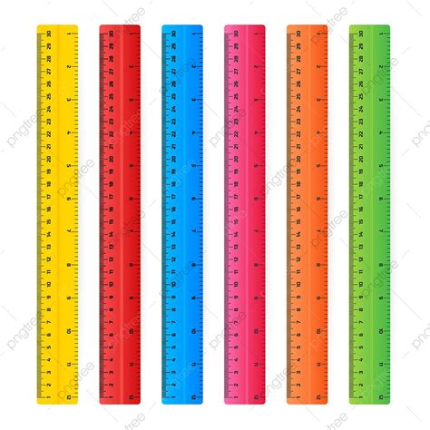 Wooden Rulers 30 Centimeters With Shadows Isolated On White Background