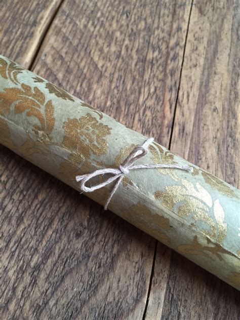 Handmade Floral T Wrap Lokta Paper Sage Green And Gold Etsy