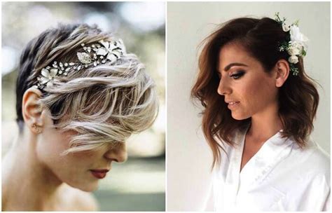 12 Best Wedding Hairstyles For Short Hair K4 Fashion