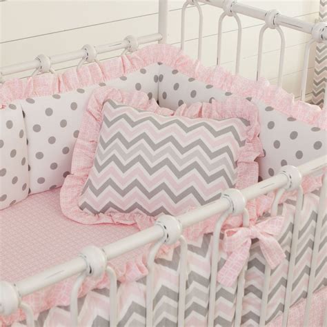 Pink And Gray Chevron Nursery Decor Baby Girl Nursery Pink Grey Baby