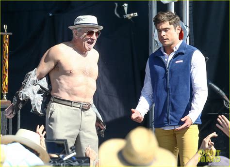 full sized photo of zac efron robert de niro have shirtless contest on set 32 zac efron and his