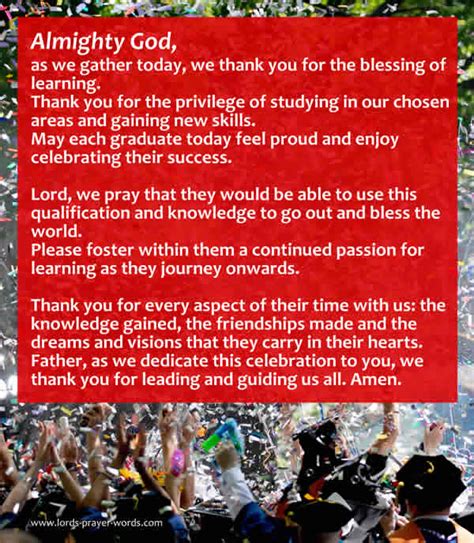 Graduation Prayers And Messages For Students
