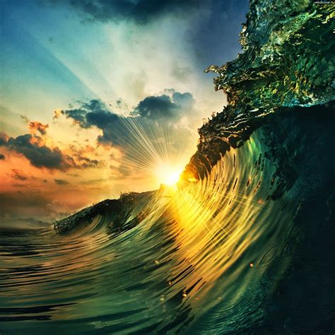 Ocean Wave Sunset