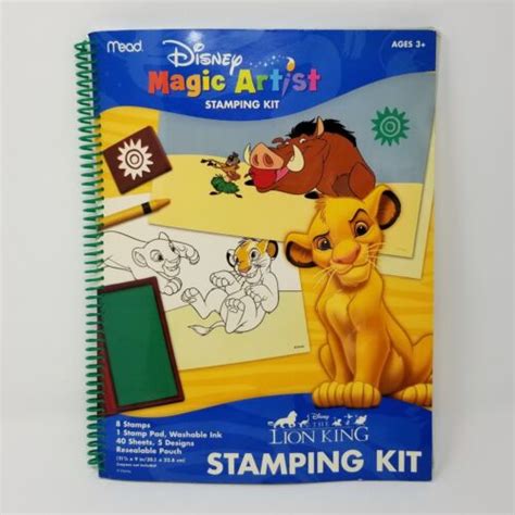 Disney Magic Artist Lion King Stamping Kit Vtg Childrens Art Book Ebay