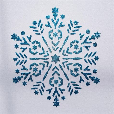 One of my favorite things about christmas is wrapping presents. Snowflake Mandala - 15 x 17 cm (approx 6")- Christmas ...