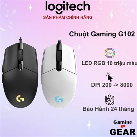 Chuột Gaming Logitech G102 Gen 2 Lightsync Tùy Chỉnh Rgb 6 Nút Lập