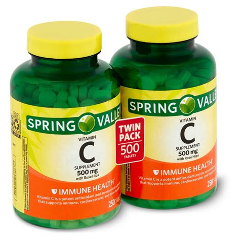 Spring Valley Vitamin C Supplement With Rose Hips 500 Mg 250 Count 2