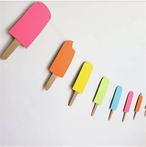 Popsicle Banner Popsicle Garland Popsicle Birthday ...