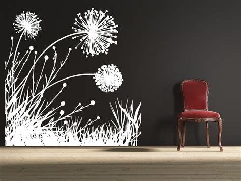 Dandelion Wall Decal Floral Wall Decal Dandelion A154