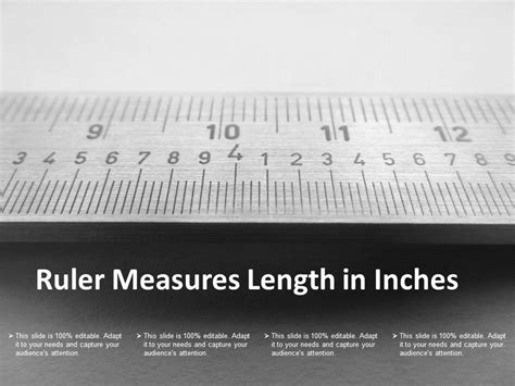 Ruler Measures Length In Inches Ppt Powerpoint Presentation