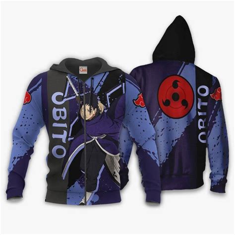 Obito Hoodie Akatsuki Shirt Custom Anime Zip Jacket Gearanime In 2023