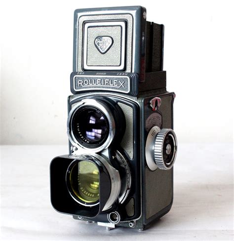 Rolleiflex Baby Grey 4×4 Twin Lens Reflex Camera Tlr Model K5 1957