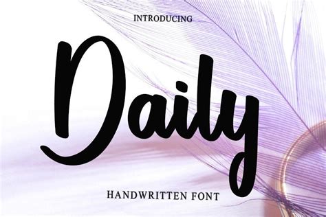 Daily Font By PiPi Creative Creative Fabrica