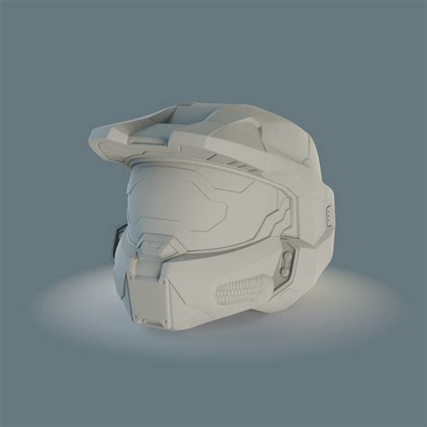 Artstation Master Chief Helmet 3d Print Model