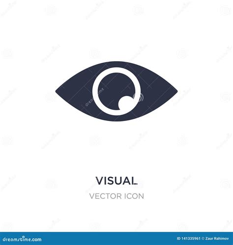 Visual Icon On White Background Simple Element Illustration From Ui