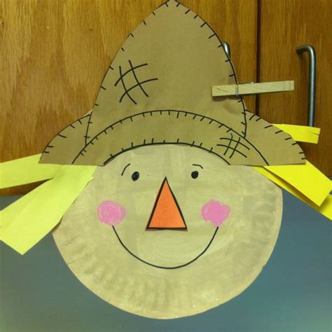 Paper Plate Scarecrow Storytime Crafts Fall Crafts Craft Projects