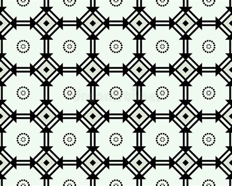 An Abstract Geometric Seamless Pattern Background Stock Illustration