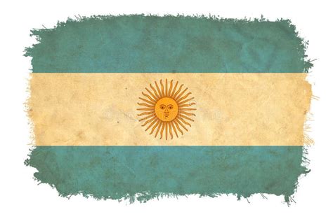 Ejemplo De La Bandera De La Bandera Del Grunge De La Argentina Imagen