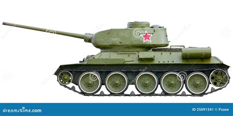 Russian Tank T 34 From World War Ii Stock Image Image 25091341