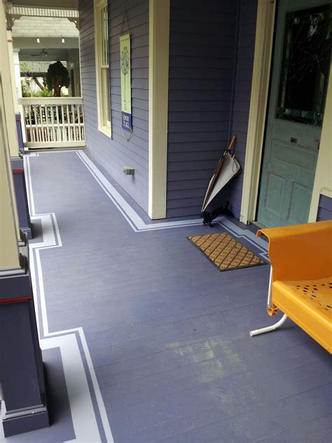 Painted Floor Front Porch Homedit Painted Porch Floors