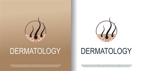 Dermatology Logo Icon With Creative Concept Design Premium Vector