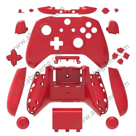 Full Housing Shell Case With Buttons For Xbox One Slim Controller Red
