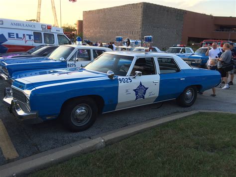 Restored Antique Chicago Illinois Police Car On Display At The 2015