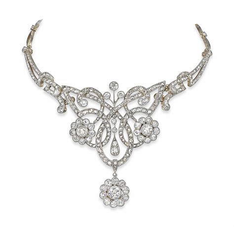 An Antique Diamond Necklacetiara Christies